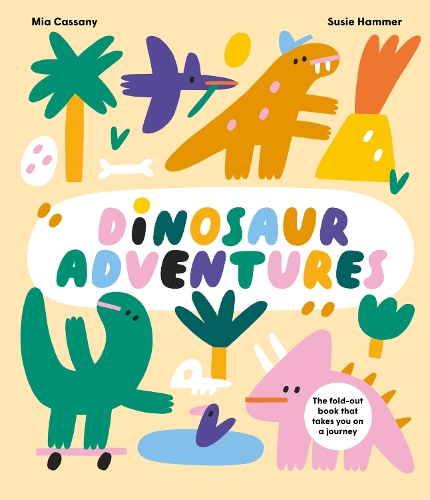 Бумажная книга «Dinosaur Adventures: The fold-out book that takes you on a journey», автор Миа Кассани - фото №1