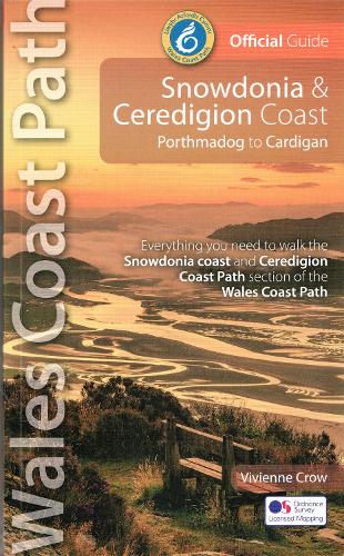Паперова книга «Snowdonia and Ceredigion Coast Path Guide: Porthmadog to Cardigan», автор Вів'єн Кроу - фото №1