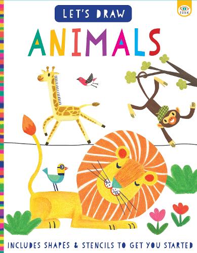 Бумажная книга «Let's Draw Animals», автор Элизабет Голдинг - фото №1