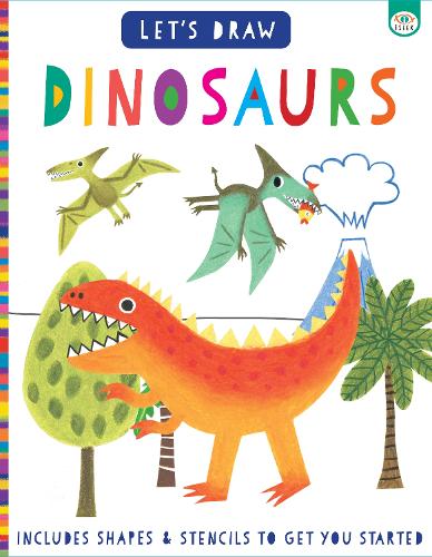 Бумажная книга «Let's Draw Dinosaurs», автор Элизабет Голдинг - фото №1