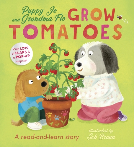 Бумажная книга «Puppy Jo and Grandma Flo Grow Tomatoes», автор Кэтрин Джуитт - фото №1