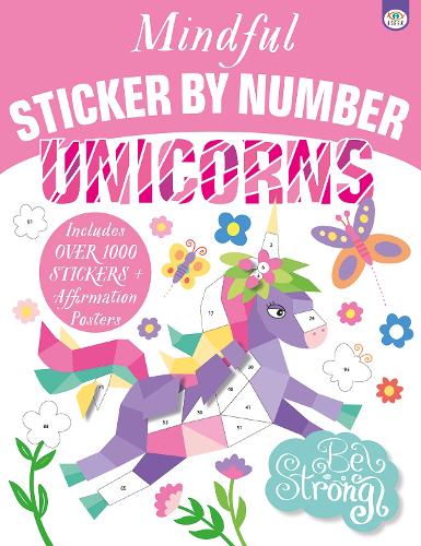 Паперова книга «Mindful Sticker by Number Unicorns», автор Єва Робертсон - фото №1