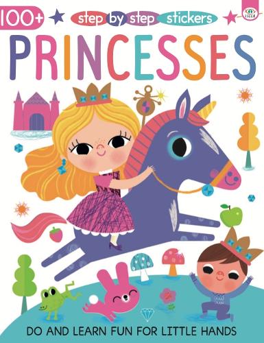 Бумажная книга «Step by Step Stickers Princesses», автор Эмма Манро Смит - фото №1