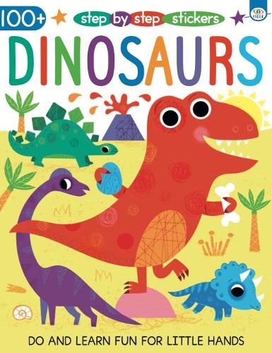 Бумажная книга «Step by Step Stickers Dinosaurs», автор Эмма Манро Смит - фото №1