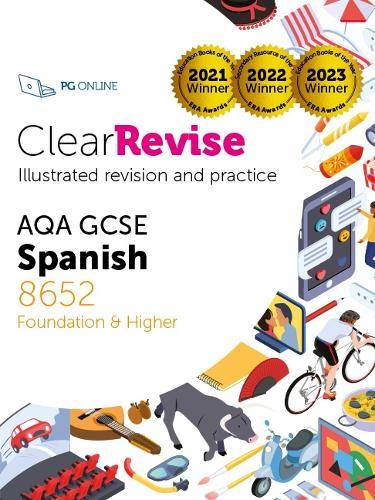 Бумажная книга «ClearRevise AQA GCSE Spanish 8692: Foundation and Higher», автор PG Online - фото №1