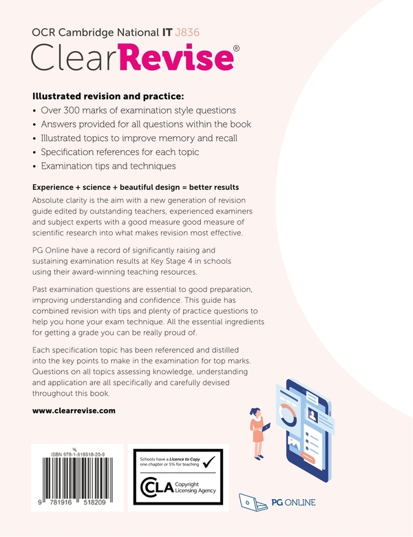 Бумажная книга «ClearRevise. Illustrated Revision and Practice. OCR Cambridge National IT J836» - фото №1