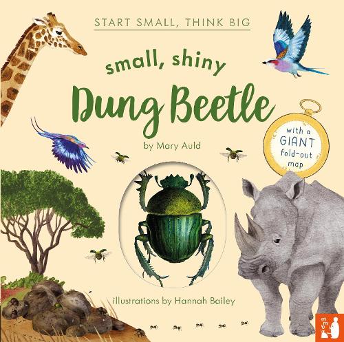 Бумажная книга «Small, Shiny Dung Beetle: A fact-filled picture book about the life cycle of dung beetles with a large fold-out map (ages 4 to 8)», автор Мэри Олд - фото №1