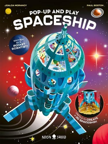 Паперова книга «Pop-Up and Play Spaceship: Unfold to Create Your Very Own 3D Spaceship!», автор Йоалда Морансі - фото №1