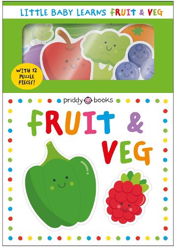 Бумажная книга «Little Baby Learns Fruit & Veg: With 12 puzzle pieces!», автор Priddy Books - фото №1