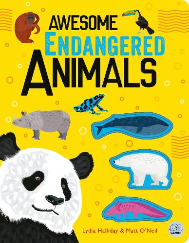Бумажная книга «Awesome Endangered Animals», автор Лидия Халлидей - фото №1