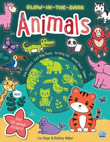 Бумажная книга «Glow-in-the-Dark Animals Sticker Activity», автор Лайза Риган - фото №1