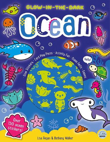 Бумажная книга «Glow-in-the-Dark Ocean Sticker Activity», автор Лайза Риган - фото №1