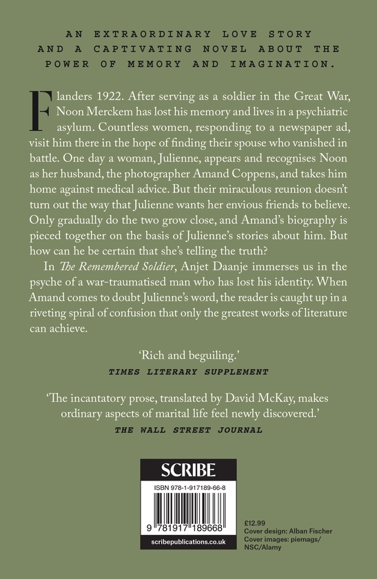 Паперова книга «The Remembered Soldier: Longlisted for the International Booker Prize 2026», автор Анжет Даанже - фото №1