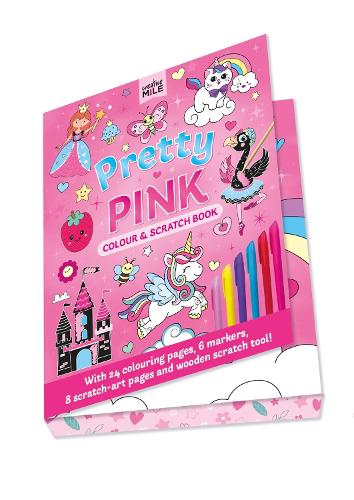 Бумажная книга «Pretty in Pink Colour and Scratch Book», автор Creative Mile - фото №1