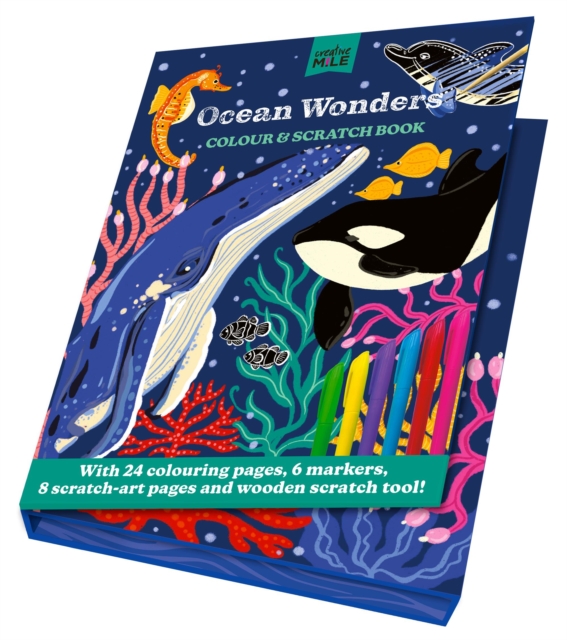 Бумажная книга «Ocean Wonders. Colour and Scratch Book», автор Creative Mile - фото №1