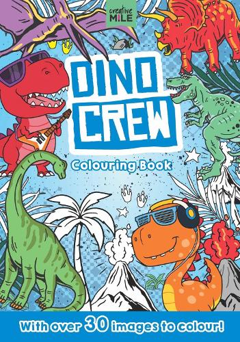 Паперова книга «Dino Crew Colouring Book», автор Creative Mile - фото №1