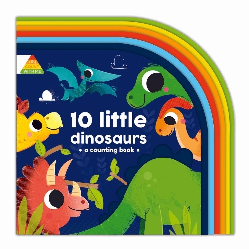 Бумажная книга «1 2 3 Count with Me 10 Little Dinosaurs», автор Ребекка Вирасекера - фото №1
