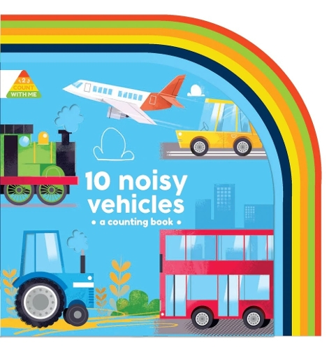 Бумажная книга «1 2 3 Count with Me 10 Noisy Vehicles», автор Ребекка Вирасекера - фото №1