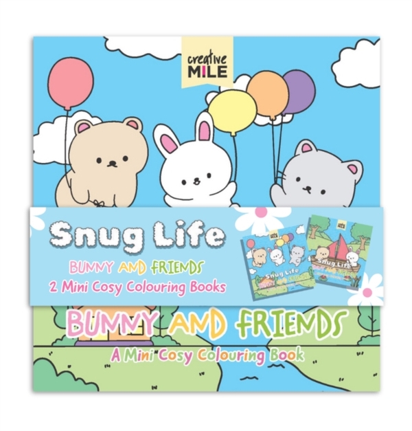 Паперова книга «Snug Life. Bunnies and Friends. 2 Mini Cosy Colouring Book» - фото №1