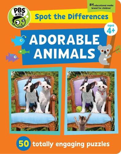 Бумажная книга «Spot The Differences: Adorable Animals: 50 Picture Puzzles, Thousands of Challenges», авторов Джорджия Ракер, PBS Kids - фото №1