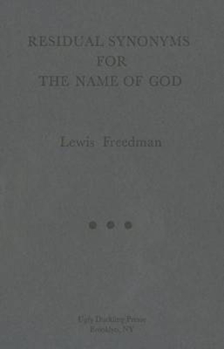 Бумажная книга «Residual Synonyms for the Name of God», автор Льюис Фридман - фото №1