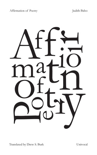 Бумажная книга «Affirmation of Poetry», автор Джудит Бальсо - фото №1