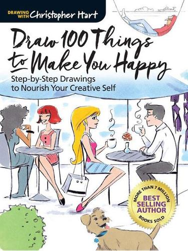 Паперова книга «Draw 100 Things to Make You Happy: Step-by-Step Drawings to Nourish Your Creative Self», автор Крістофер Харт - фото №1