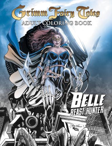 Бумажная книга «Grimm Fairy Tales Adult Coloring Book: BELLE», автор Дэйв Франчини - фото №1