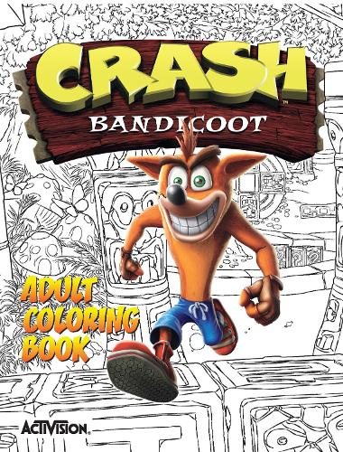 Паперова книга «Crash Bandicoot Adult Coloring Book», автор Activision - фото №1