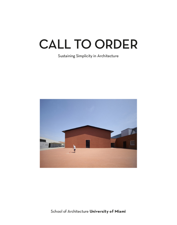 Бумажная книга «Call to Order Sustaining Simplicity in Architecture» - фото №1