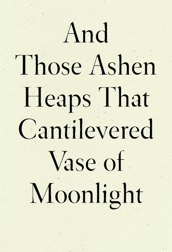 Бумажная книга «And Those Ashen Heaps That Cantilevered Vase of Moonlight», автор Линн Сюй - фото №1