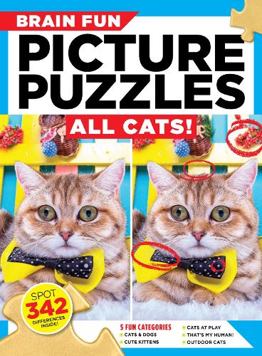 Бумажная книга «Brain Fun Picture Puzzles: All Cats», автор Микеле Филон - фото №1