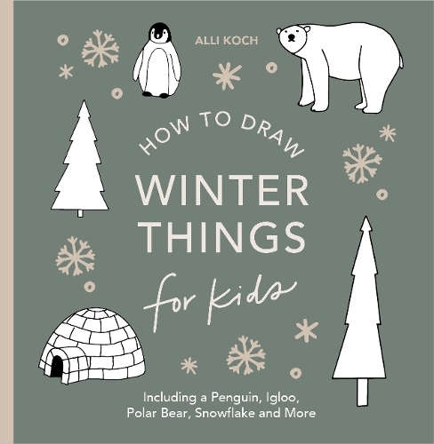 Паперова книга «Winter Things: How to Draw Books for Kids with Christmas trees, Elves, Wreaths, Gifts, and Santa Claus», автор Еллі Кох - фото №1