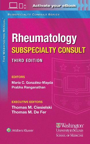 Паперова книга «Washington Manual Rheumatology Subspecialty Consult», автор Марія Гонсалес - фото №1