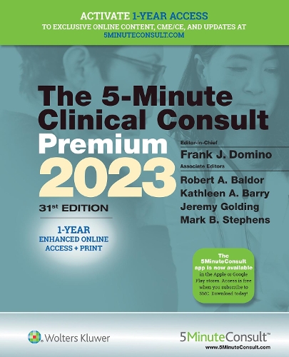 Бумажная книга «5-Minute Clinical Consult 2023 (Premium)», авторов Фрэнк Дж. Домино, Джереми Голдинг, Кэтлин Барри, Марк Б. Стивенс, Роберт А. Балдор - фото №1