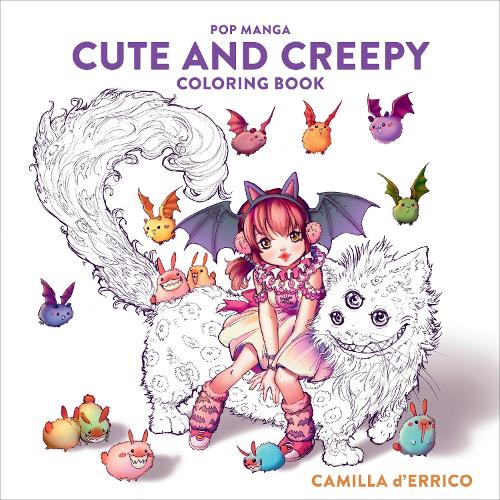 Бумажная книга «Pop Manga Cute and Creepy Coloring Book», автор К. Деррико - фото №1