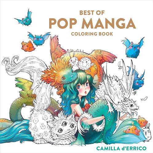 Бумажная книга «Best of Pop Manga Coloring Book», автор Камилла д'Эррико - фото №1