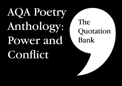 Паперова книга «The Quotation Bank: AQA Poetry Anthology - Power and Conflict GCSE Revision and Study Guide for English Literature 9-1», автор Esse Publishing Limited - фото №1