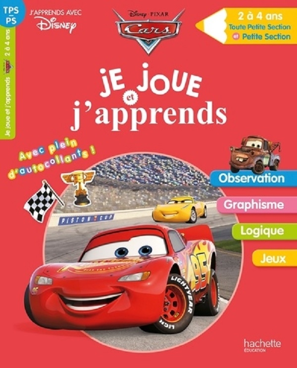 Бумажная книга «Je joue et j'apprends Cars TPS-PS» - фото №1