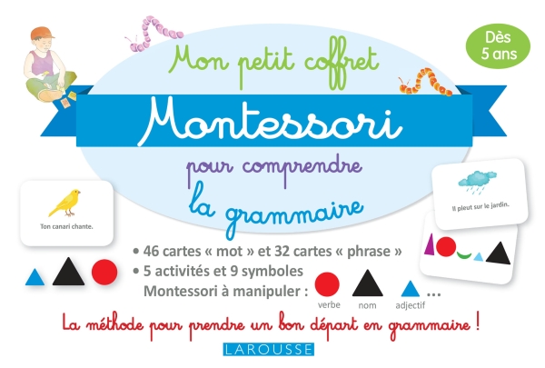 Бумажная книга «Набір наглядних карток Mon petit coffret Montessori pour comprendre la grammaire» - фото №1
