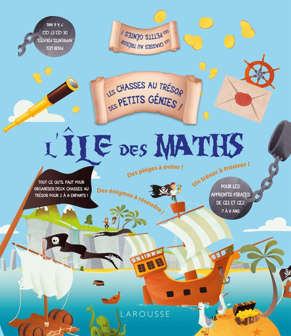 Паперова книга «Les chasses au trésor des petits génies. L'île des maths» - фото №1