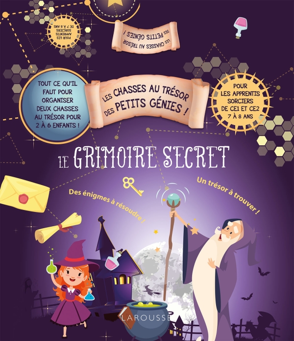 Паперова книга «Les chasses au trésor des petits génies. Le grimoire secret» - фото №1