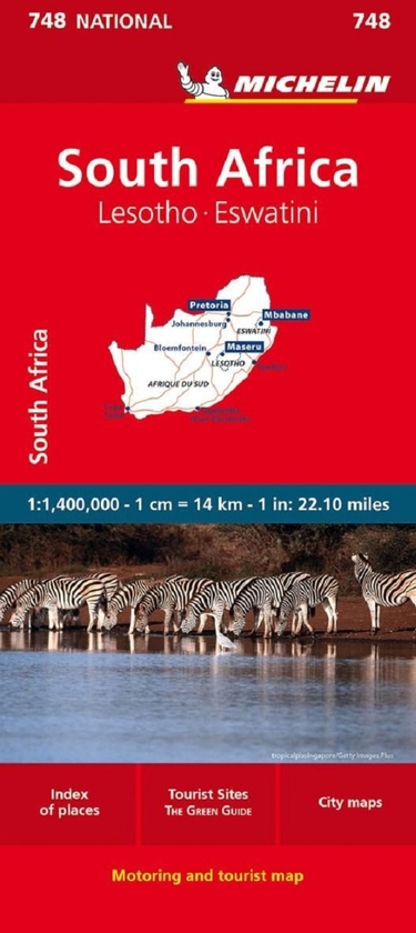Бумажная книга «South Africa - National Map 748» - фото №1