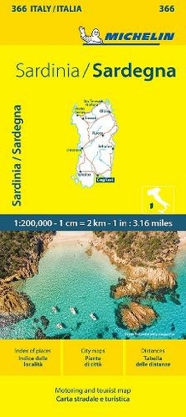 Бумажная книга «Sardinia. Michelin Local Map 366. Map» - фото №1