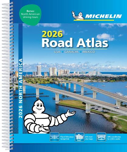 Бумажная книга «USA Canada Mexico - 2026 Road Atlas (A4-Spiral)», автор Мишлен - фото №1