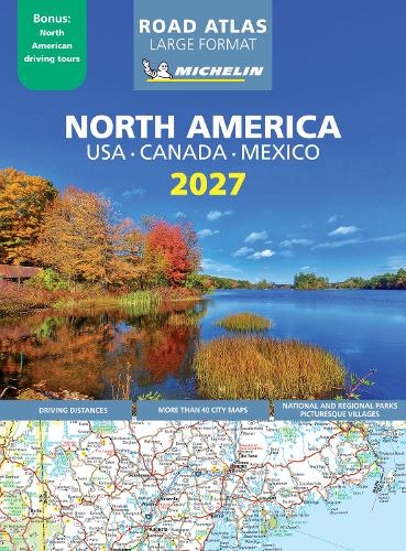Бумажная книга «USA - Canada - Mexico 2027 Atlas (Large Format A3-Paperback)», автор Мишлен - фото №1