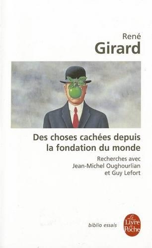 Паперова книга «Des choses cachees depuis la fondation du monde», автор Рене Жирар - фото №1