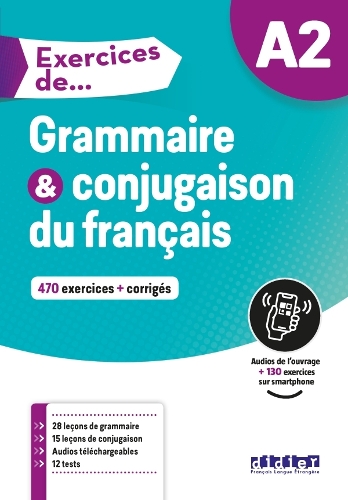 Паперова книга «Exercices de... Grammaire et conjugaison A2 + didierfle.app», автор Людівін Глауд - фото №1