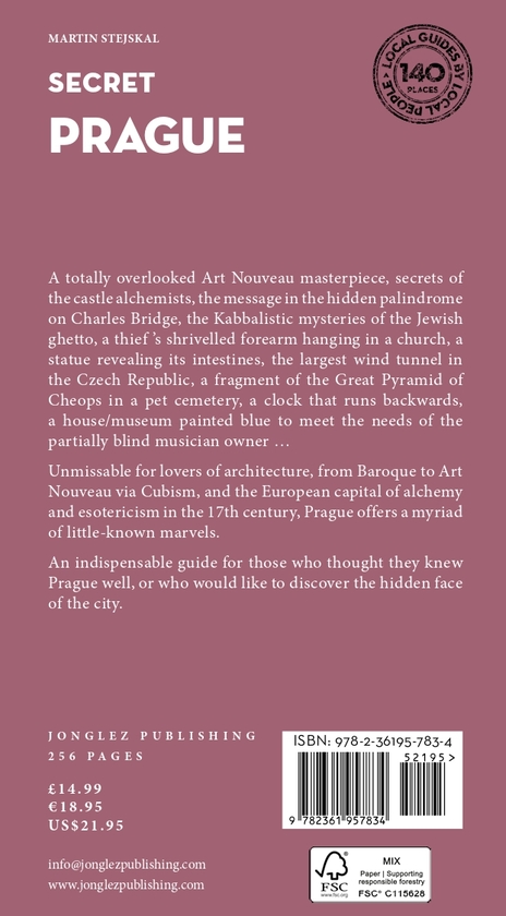 Паперова книга «Secret Prague: A guide to the unusual and unfamiliar», автор Мартін Стейскал - фото №1