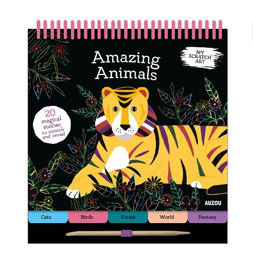 Бумажная книга «My Scratch Art: Amazing Animals», автор Лиззи Престон - фото №1